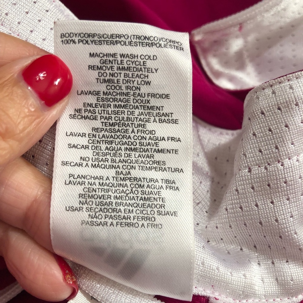 Adidas Raspberry 2 Way Zip Jacket - Picture 6 of 7